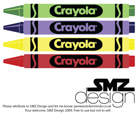 Logo Design on Download The Pdf Here    Smz Designs Crayola Crayons Vector